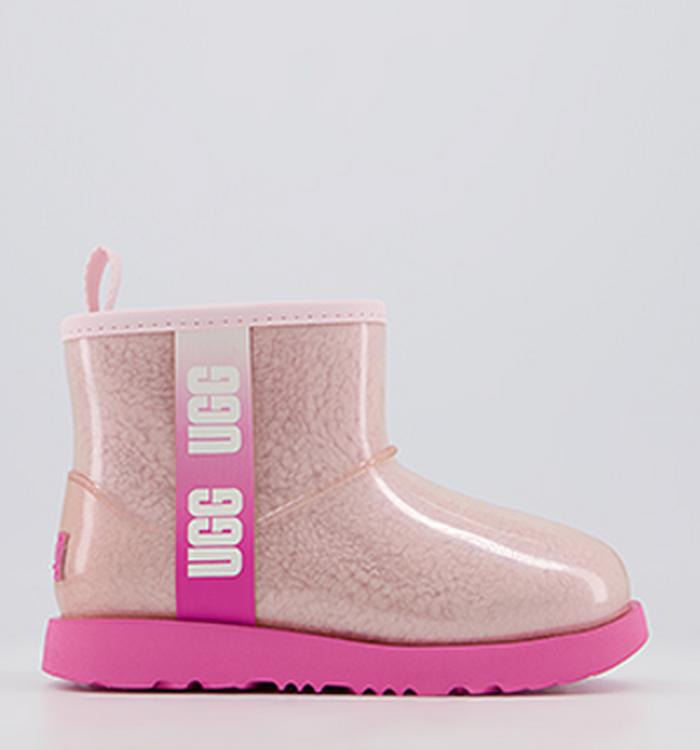UGG Classic Clear Mini II Youth Boots Pink Combo