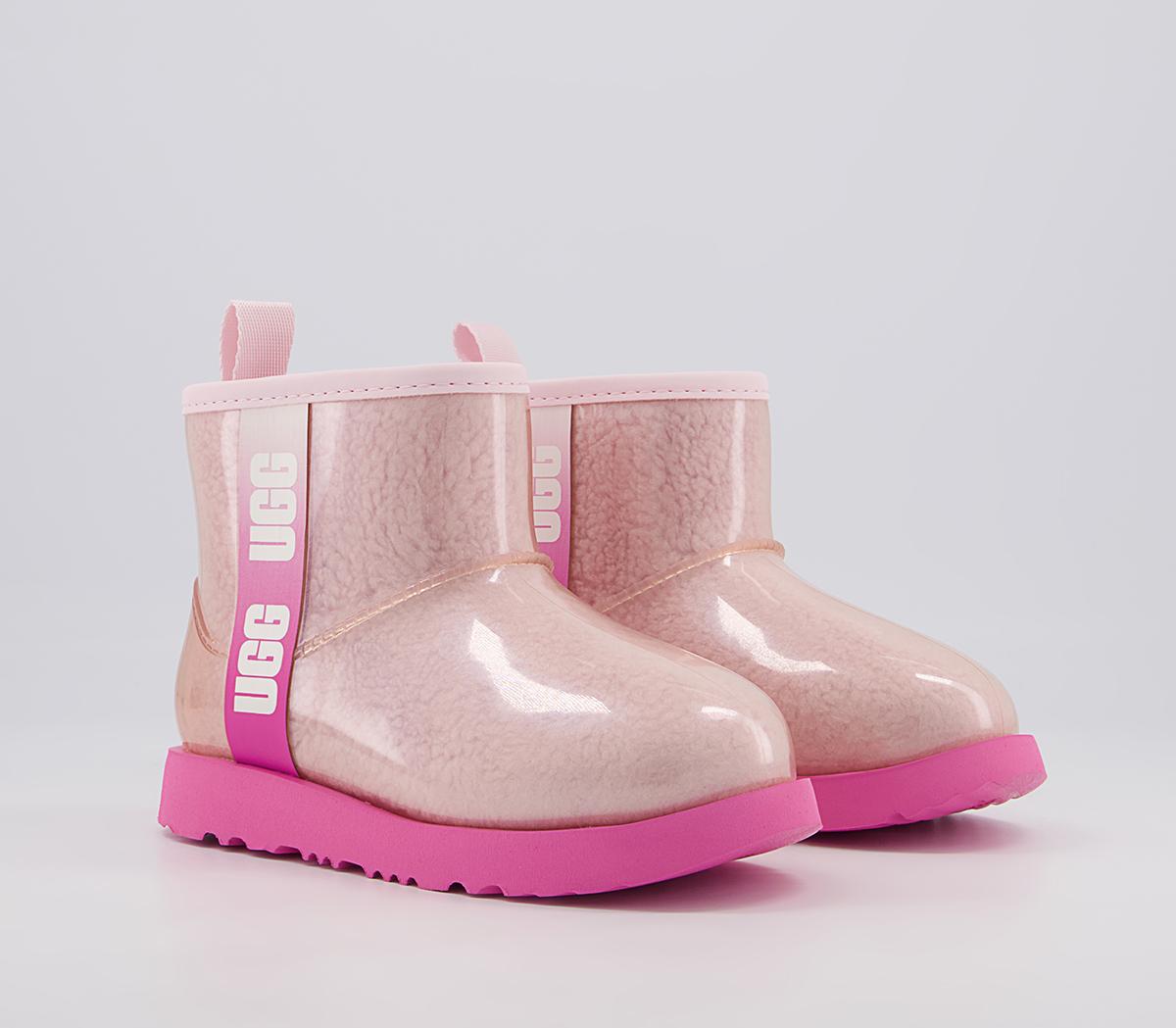 UGG Classic Clear Mini II Youth Boots UGG Classic Clear Mini II Youth Boots Pink Combo