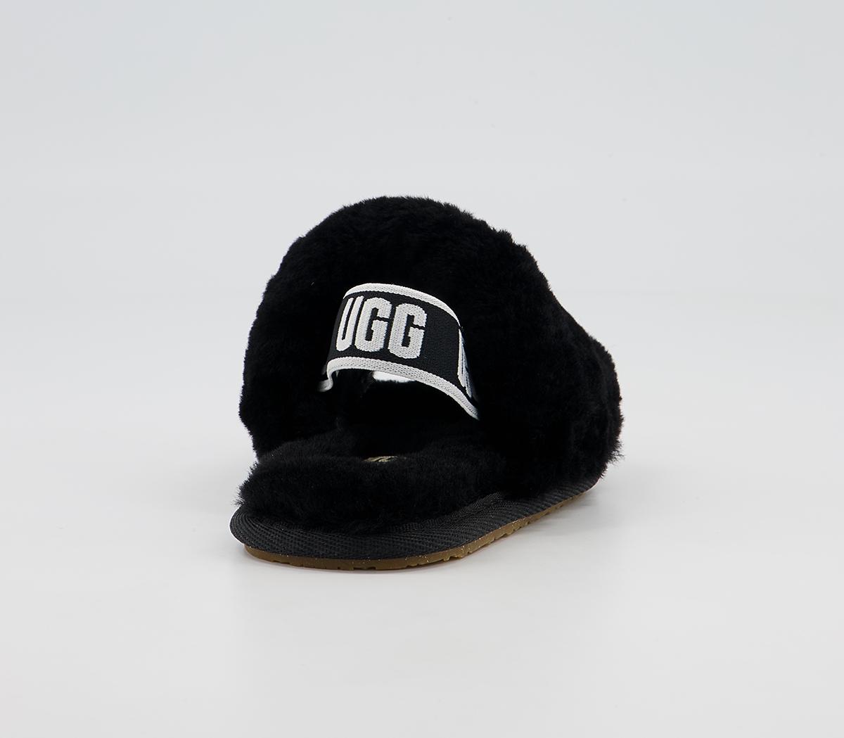 UGG Fluff Yeah Slide Infant Slippers UGG Fluff Yeah Slide Infant Slippers Black