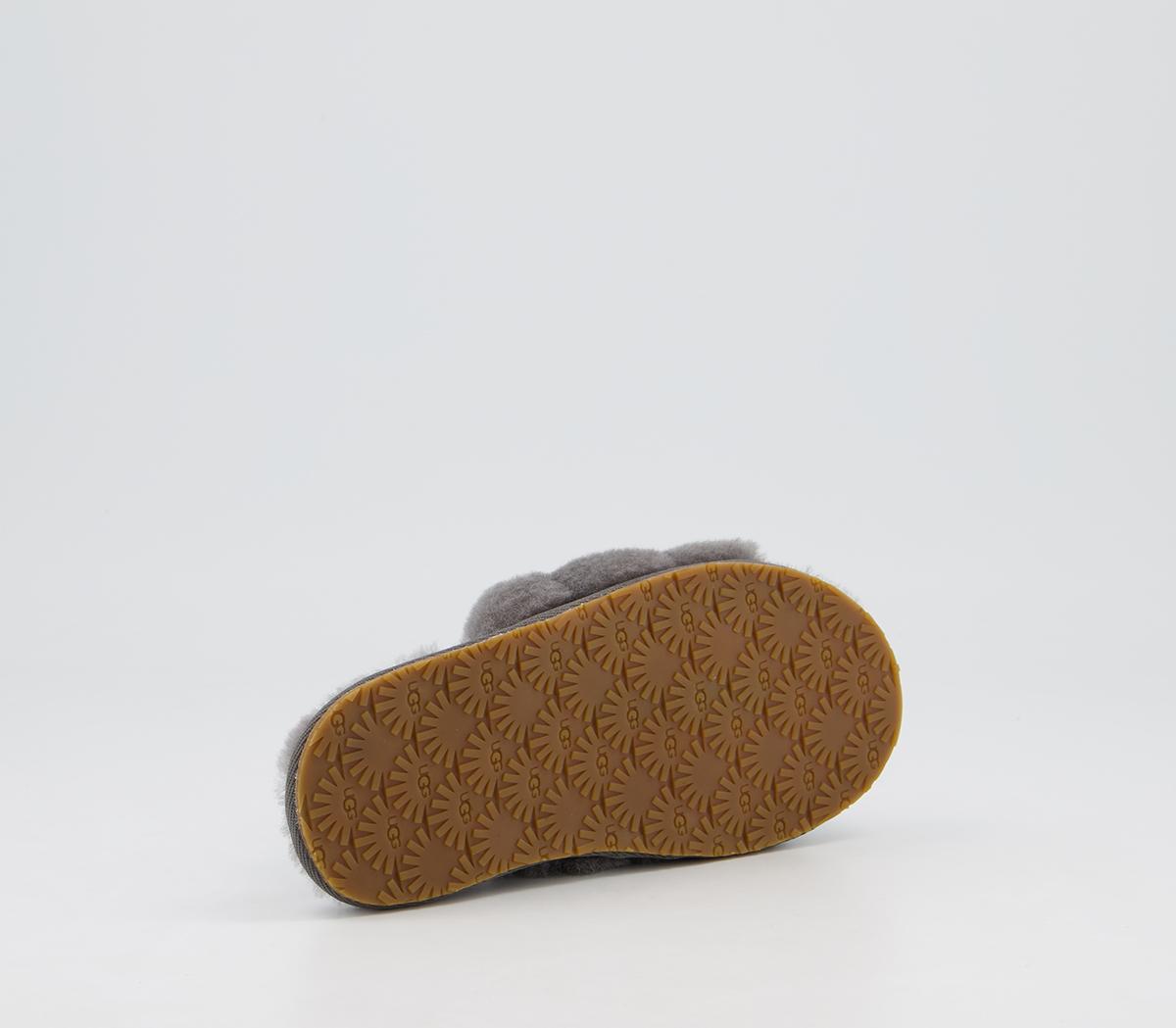 UGG Fluff Yeah Slide Infant Slippers UGG Fluff Yeah Slide Infant Slippers Charcoal