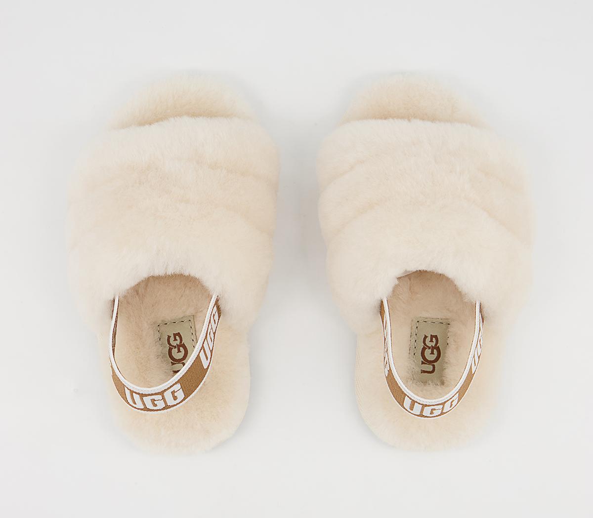 UGG Fluff Yeah Slide Infant Slippers UGG Fluff Yeah Slide Infant Slippers Natural