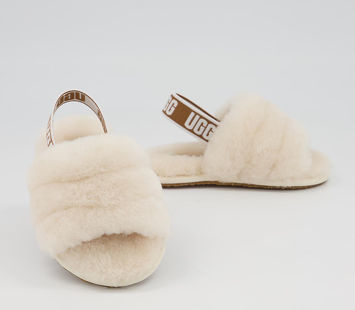 UGG Fluff Yeah Slide Infant Slippers UGG Fluff Yeah Slide Infant Slippers Natural