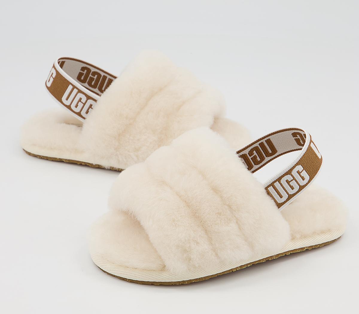 UGG Fluff Yeah Slide Infant Slippers UGG Fluff Yeah Slide Infant Slippers Natural