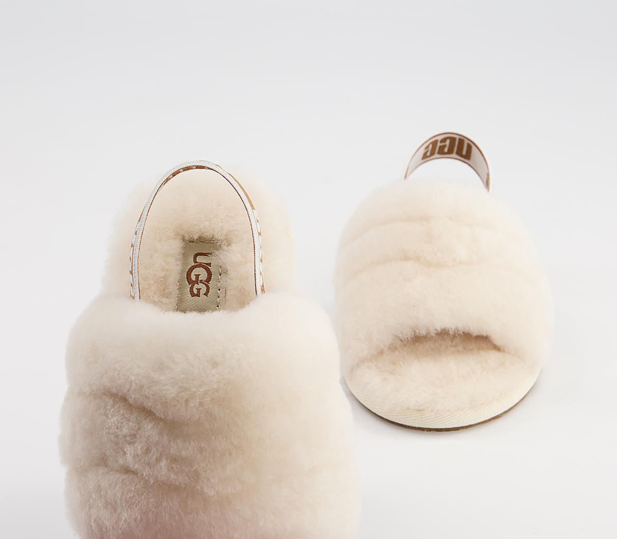 UGG Fluff Yeah Slide Infant Slippers UGG Fluff Yeah Slide Infant Slippers Natural