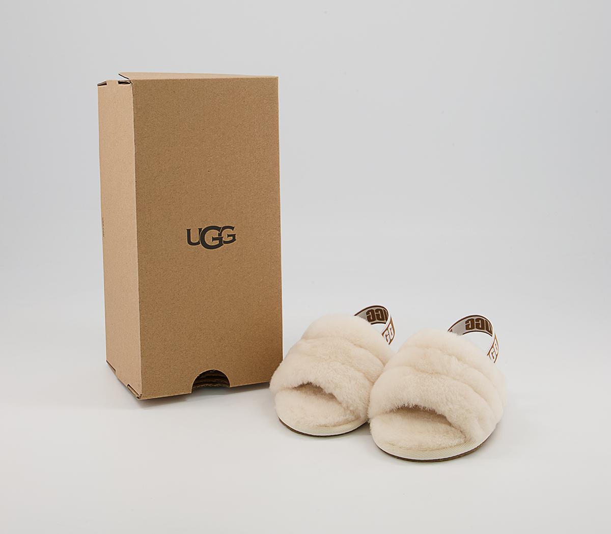 UGG Fluff Yeah Slide Infant Slippers UGG Fluff Yeah Slide Infant Slippers Natural