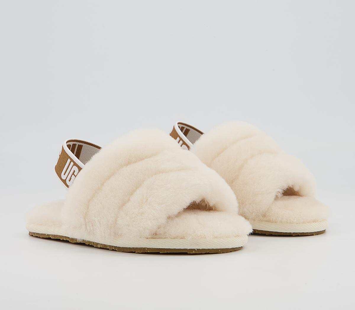 UGG Fluff Yeah Slide Infant Slippers UGG Fluff Yeah Slide Infant Slippers Natural