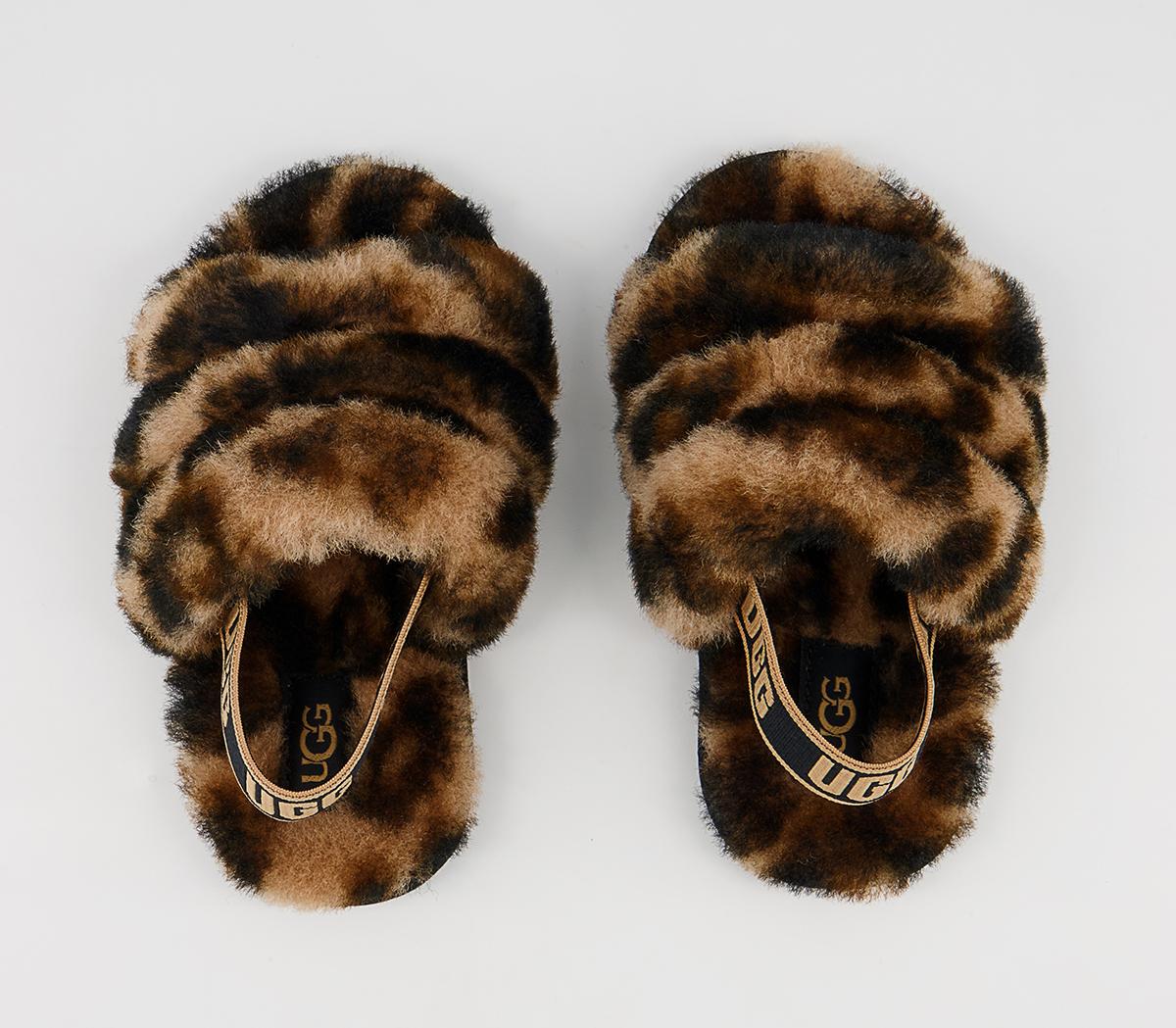 UGG Fluff Yeah Slide Infant Slippers UGG Fluff Yeah Slide Infant Slippers Butterscotch Panther