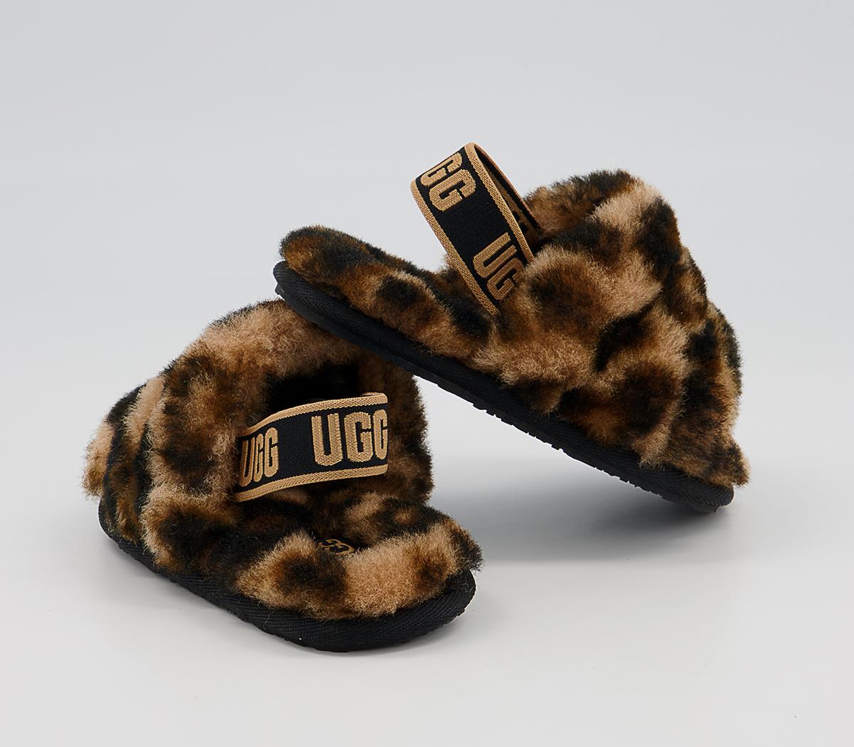 UGG Fluff Yeah Slide Infant Slippers UGG Fluff Yeah Slide Infant Slippers Butterscotch Panther