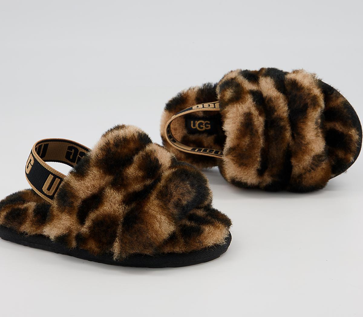 UGG Fluff Yeah Slide Infant Slippers UGG Fluff Yeah Slide Infant Slippers Butterscotch Panther