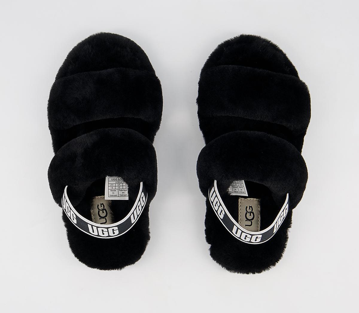 UGG Oh Yeah Youth Slippers UGG Oh Yeah Youth Slippers Black