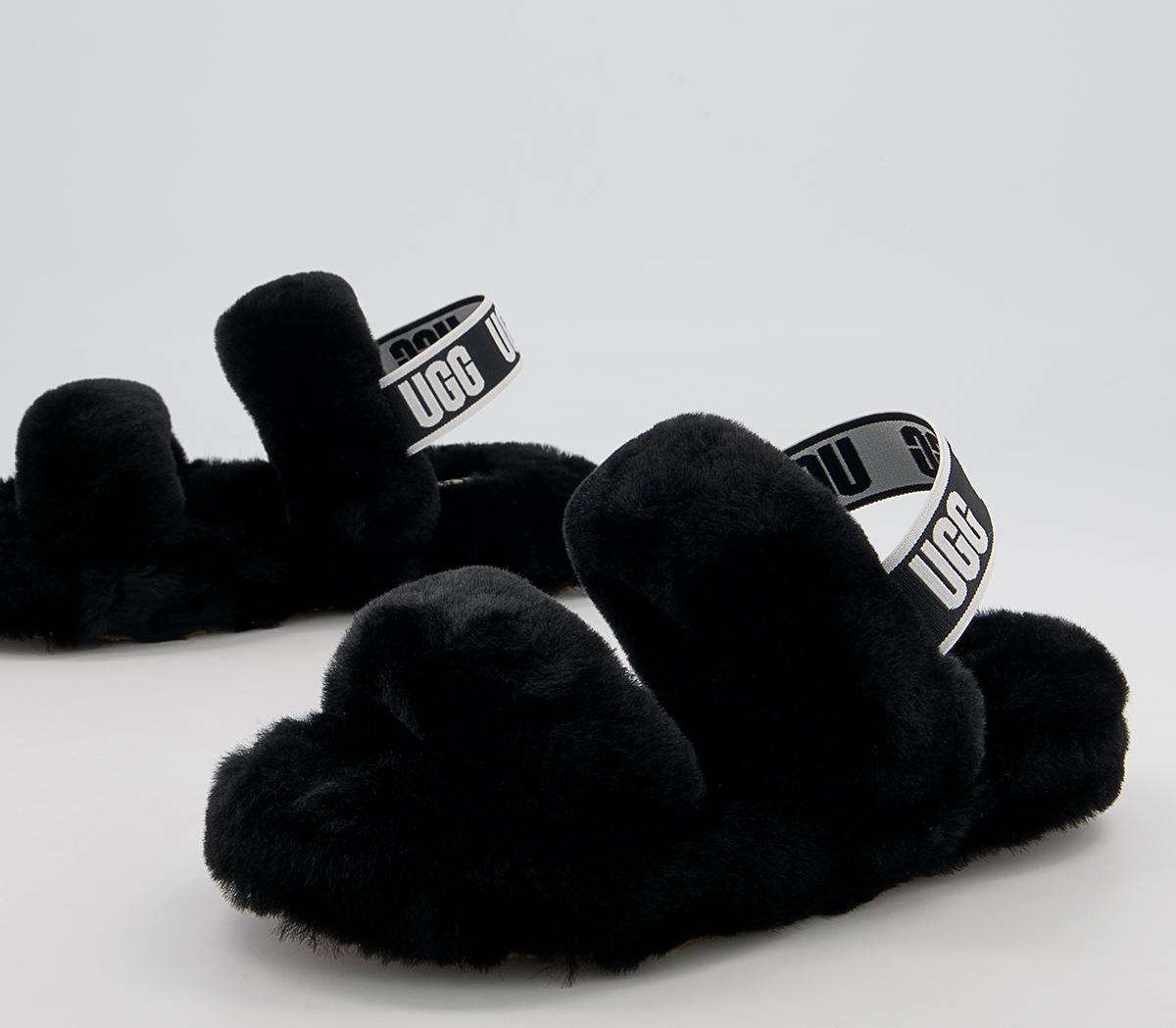 UGG Oh Yeah Youth Slippers UGG Oh Yeah Youth Slippers Black