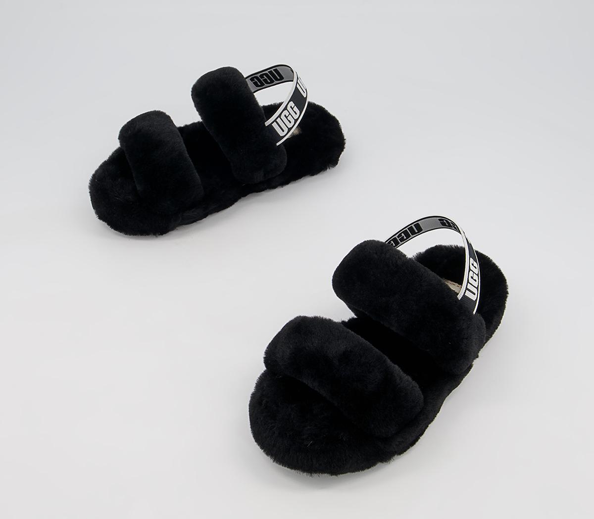 UGG Oh Yeah Youth Slippers UGG Oh Yeah Youth Slippers Black