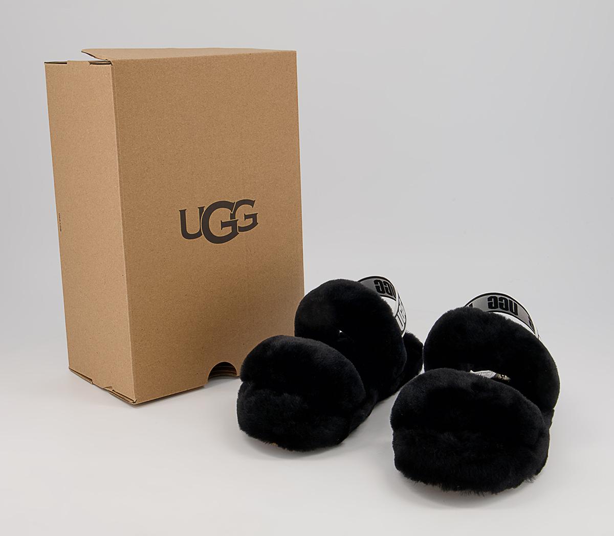 UGG Oh Yeah Youth Slippers UGG Oh Yeah Youth Slippers Black