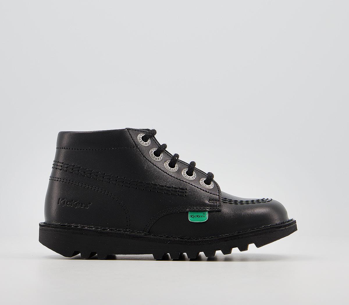 Kickers Kick Hi Zip Stivaletti Unisex Bambini - Pelle Color Crema, Chiusura Con Zip