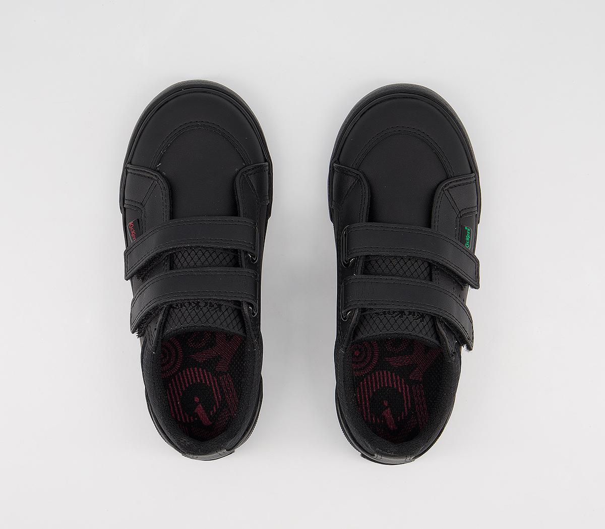 Kickers Tovni Twin V Infant Shoes Kickers Tovni Twin V Infant Shoes Black Leather