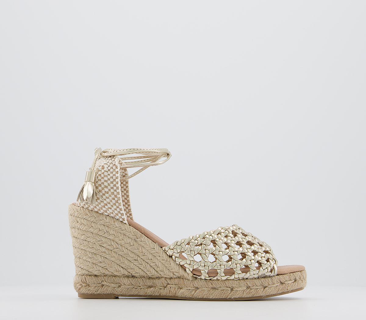 Office gold hot sale espadrilles