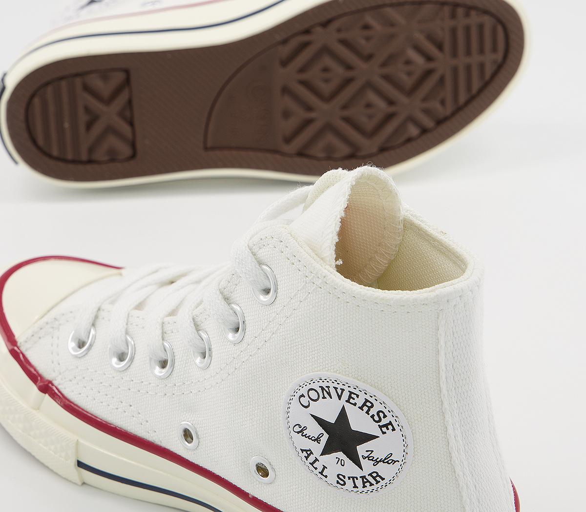 Converse Chuck 70s Hi Kids Converse Chuck 70s Hi Kids White Garnet Egret