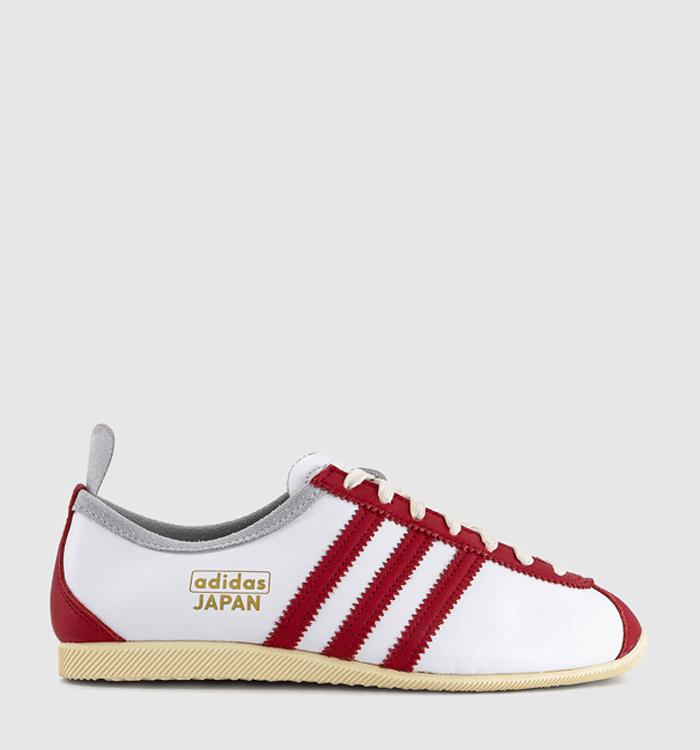 adidas Japan Trainers White Power Red Warm Vanilla
