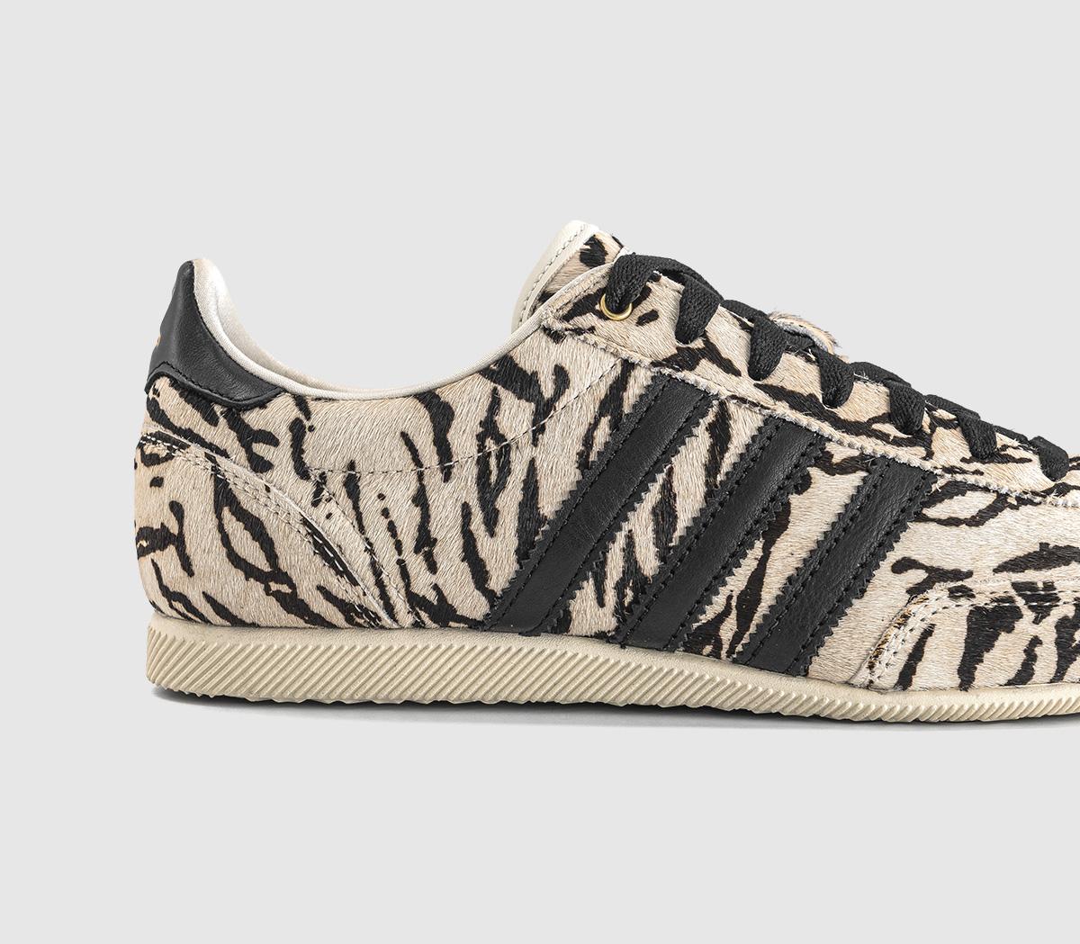 adidasJapan TrainersZebra White Black Black