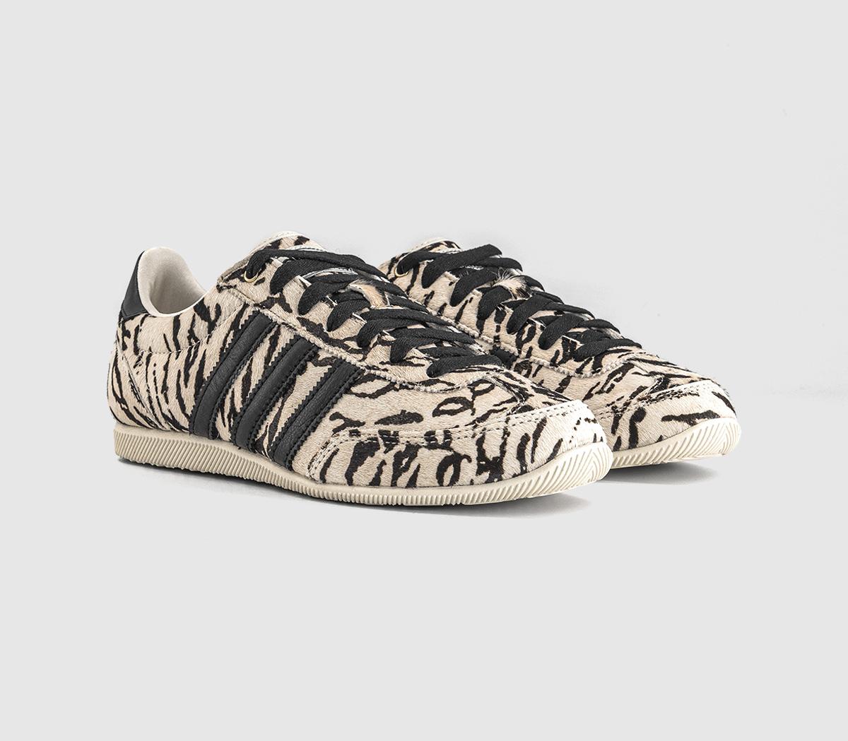adidasJapan TrainersZebra White Black Black