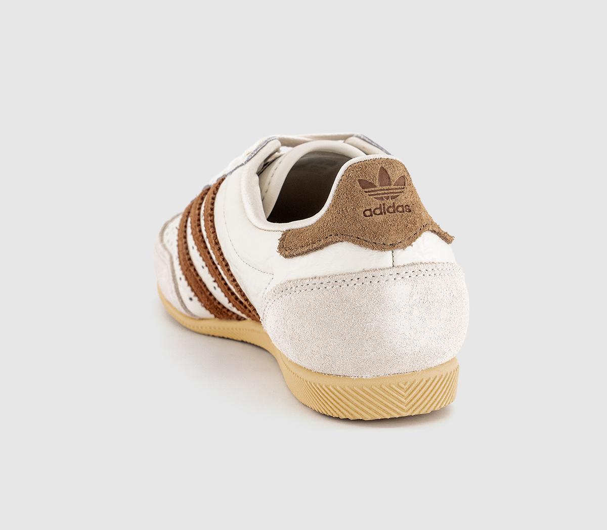 adidas Japan Trainers Off White Dusky Bronze Brown Desert