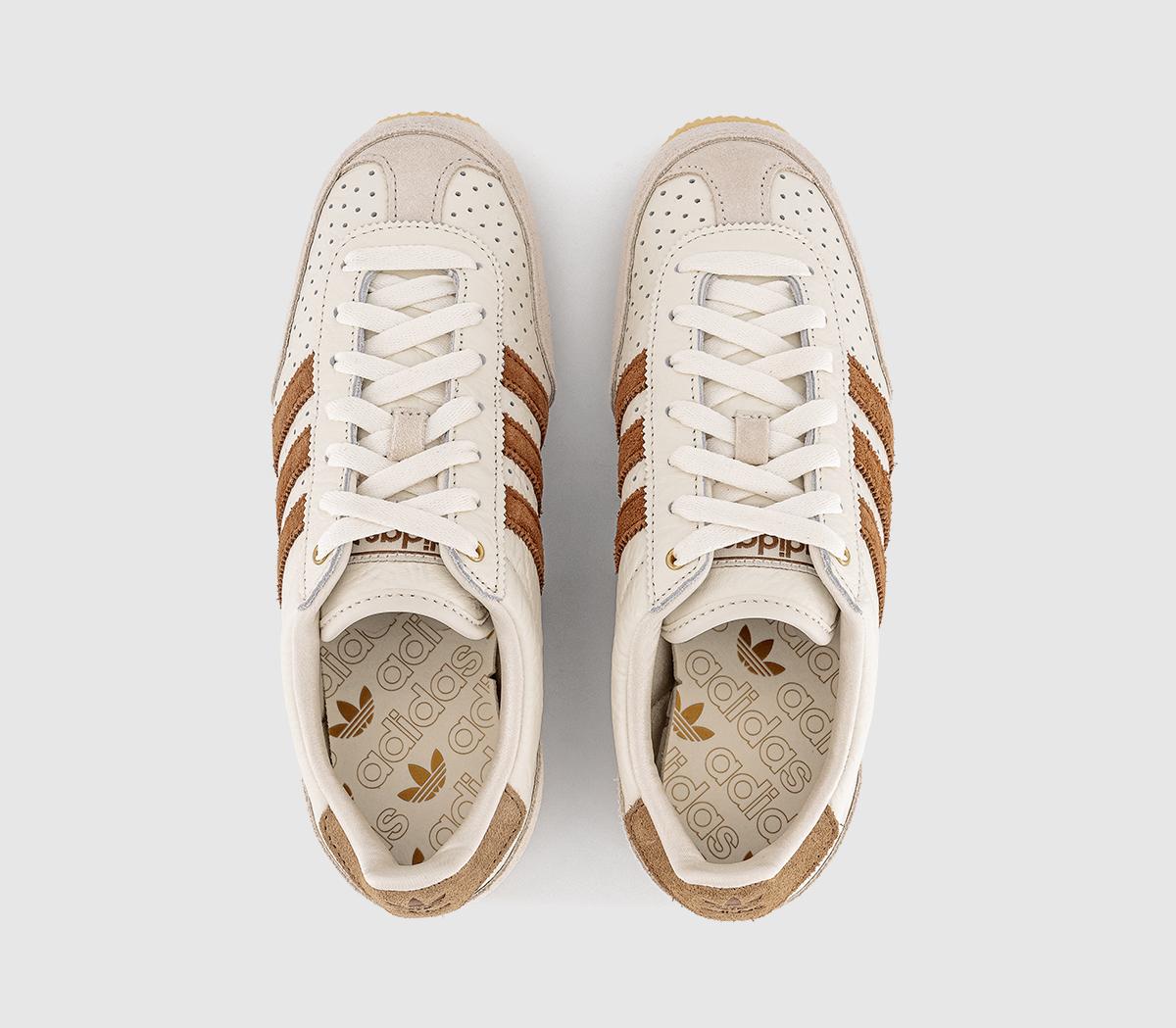 adidas Japan Trainers Off White Dusky Bronze Brown Desert