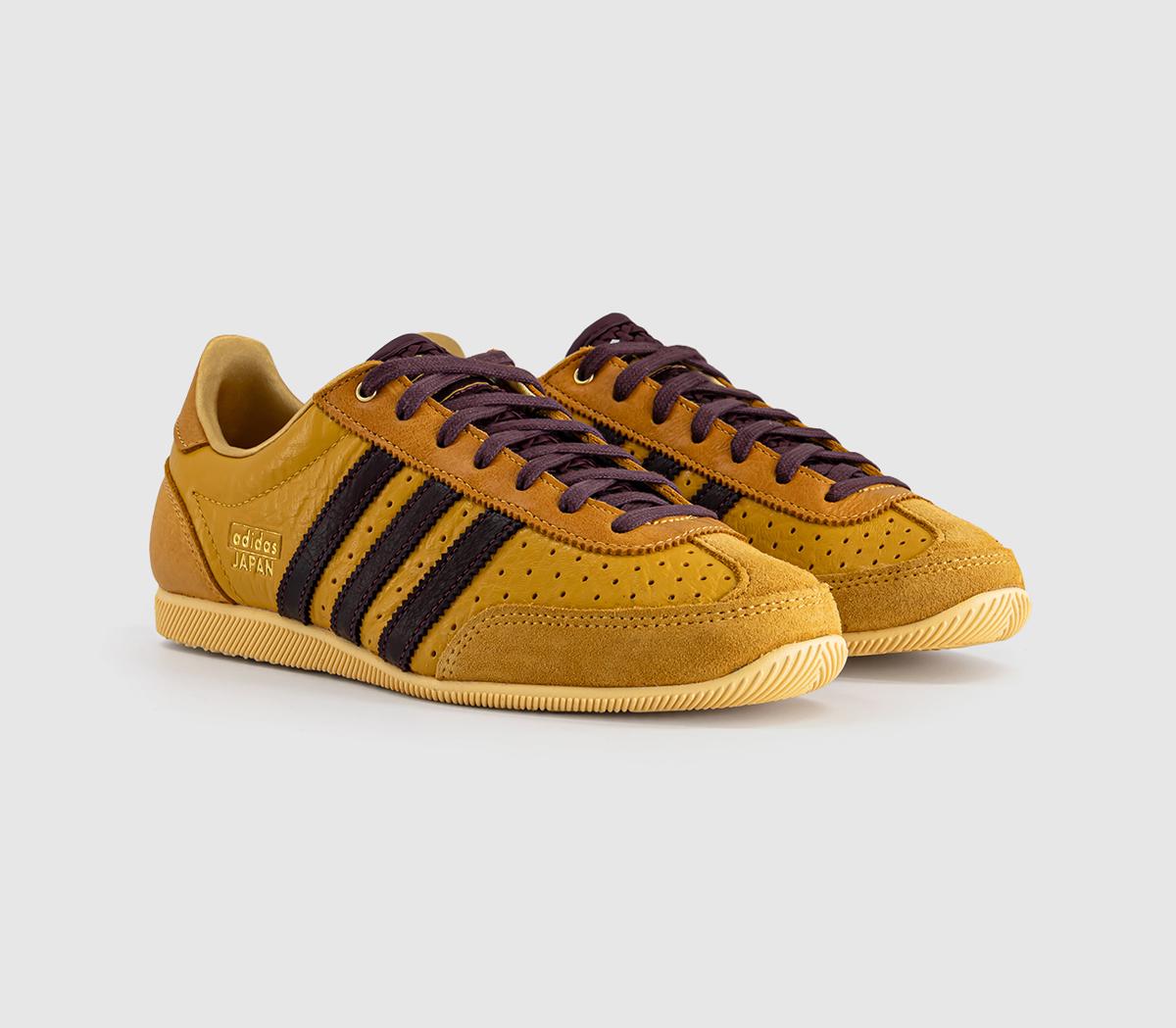 adidasJapan TrainersPreloved Yellow Maroon Gold Metallic