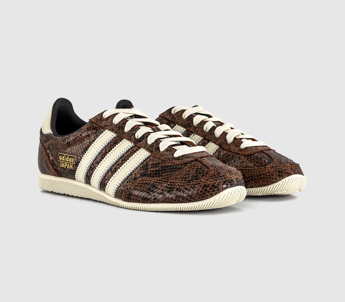 adidasJapan TrainersPreloved Brown Cream White Black Snake Skin