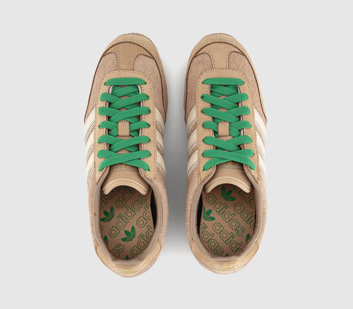mateaページ adidas Japan Trainers Crystal Linen Ivory Orange Tint - Women's