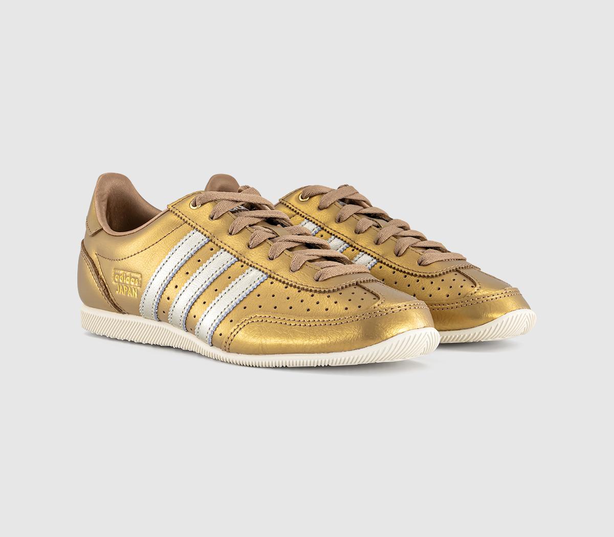 adidasJapan TrainersMetallic Gold Metallic Silver Cream White