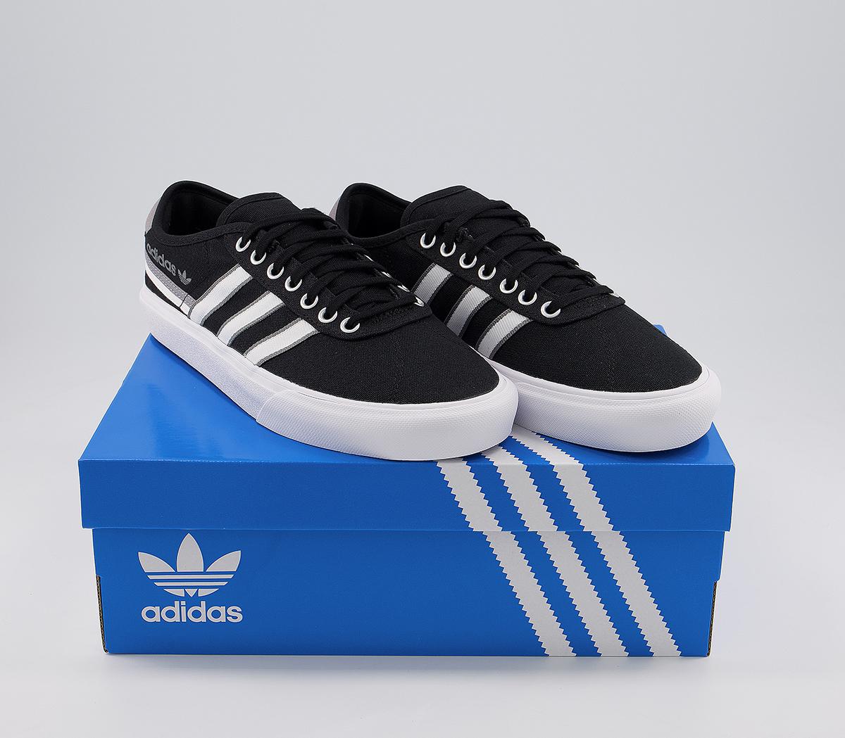 adidas gazelle silver green womens Adidas Mens Delpala Sneakers White/Black main image 1