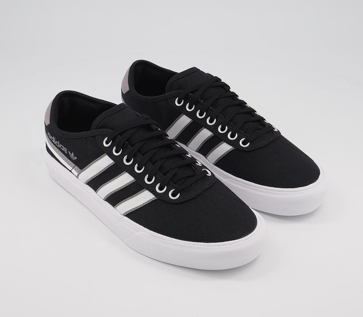 adidas Delpala Trainers Black White Grey - Unisex Sports