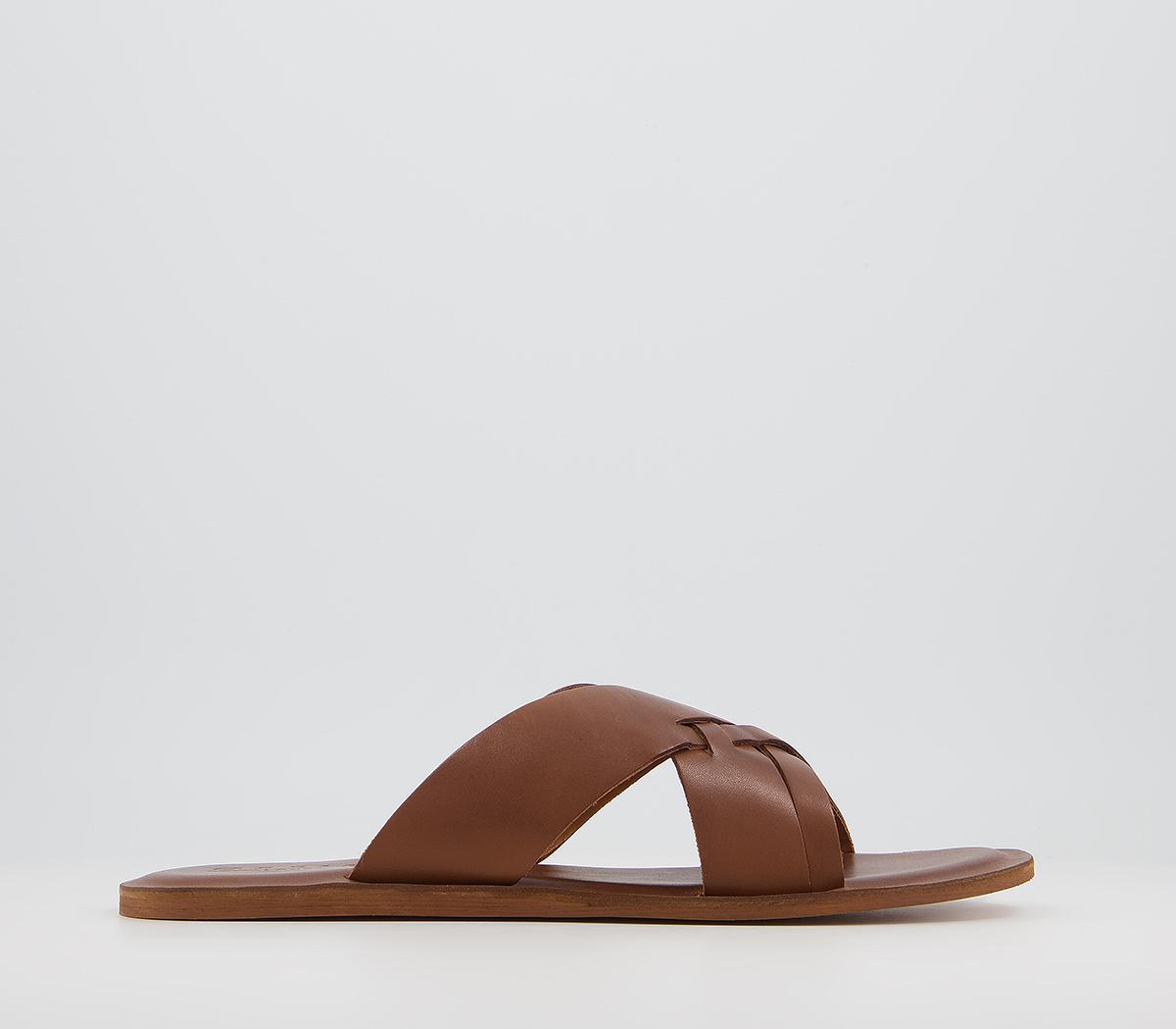 Office tan flat on sale sandals