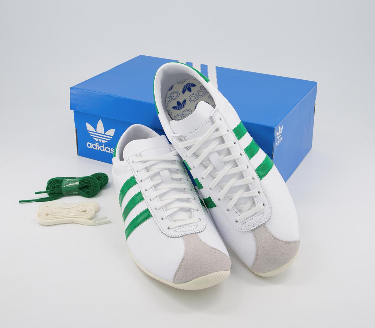 adidasOverdub TrainersWhite Green Cream White