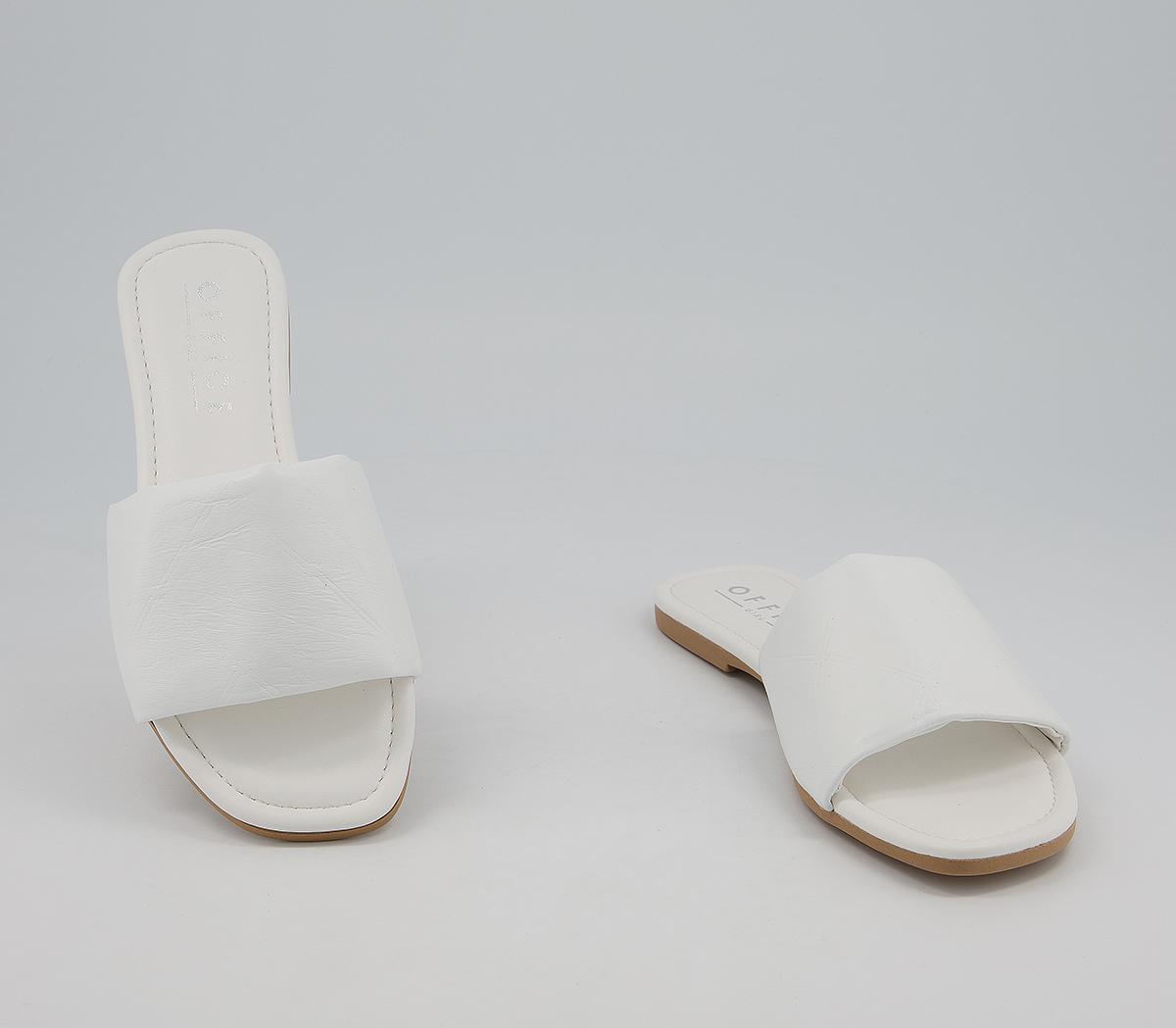 Office Solstice Mule Sandals Office Solstice Mule Sandals White Leather