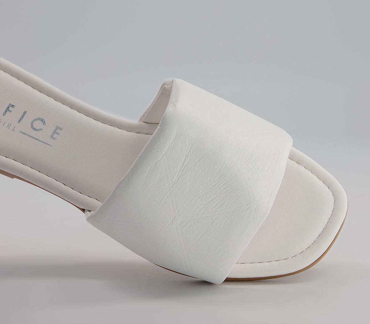 Office Solstice Mule Sandals Office Solstice Mule Sandals White Leather