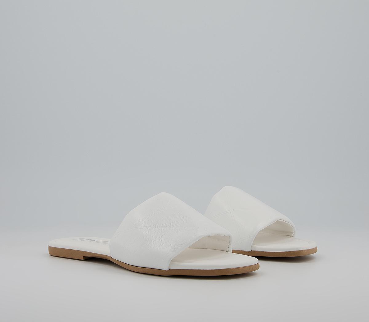 Office Solstice Mule Sandals Office Solstice Mule Sandals White Leather