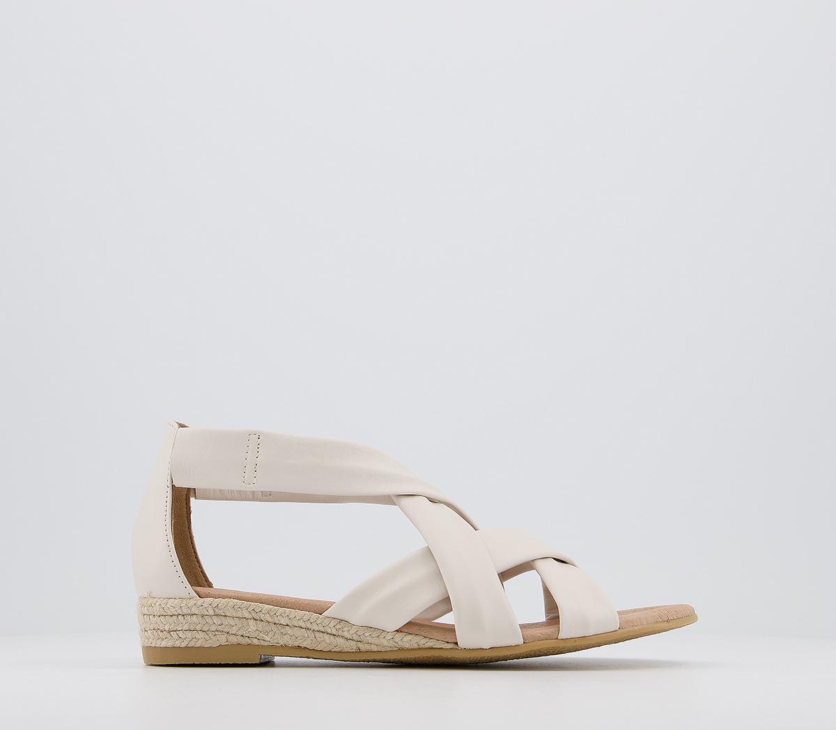 OFFICESonia Espadrille SandalsOff White Leather