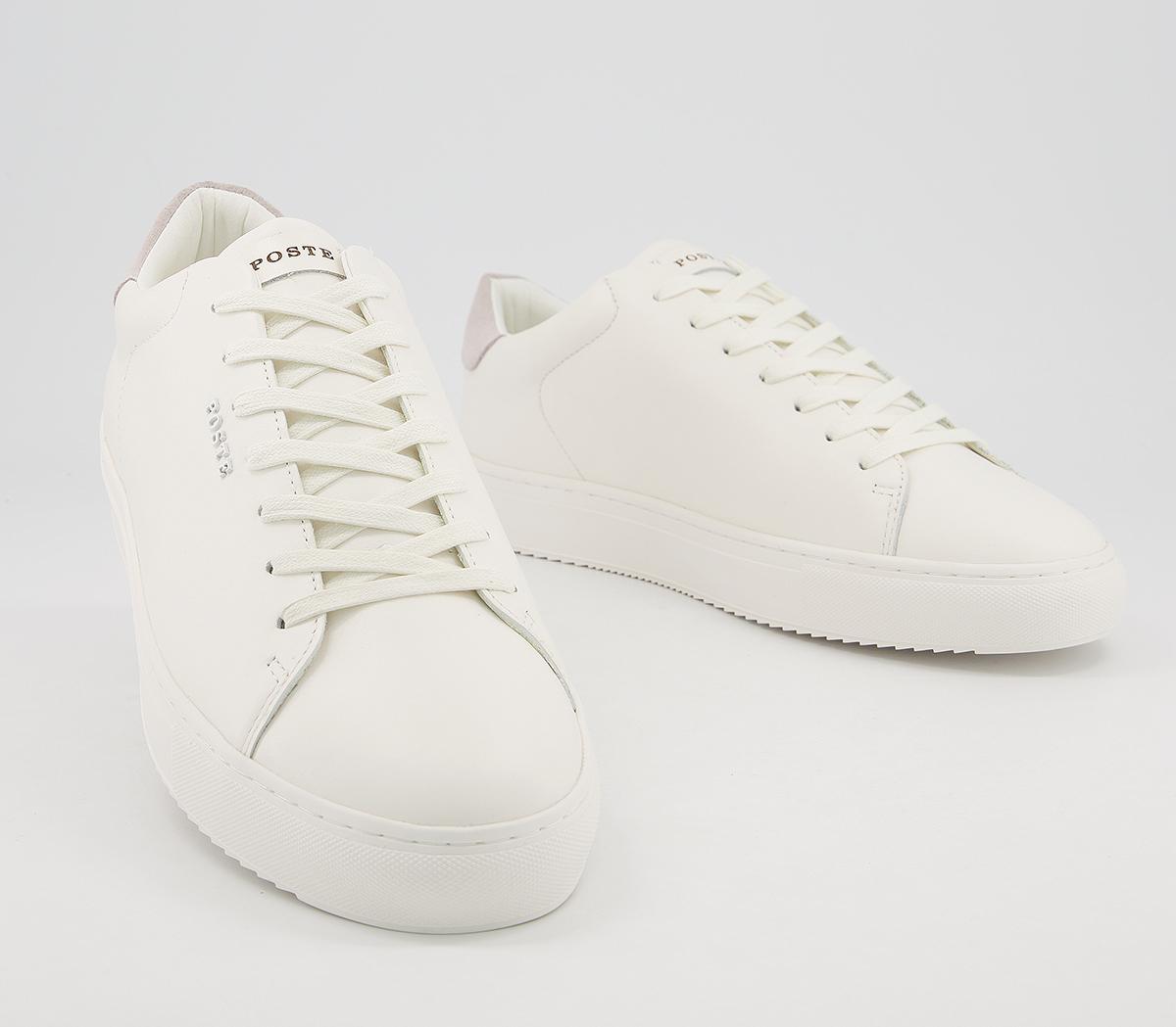 Poste Pierre Trainers White Leather - Men's Casual Shoes