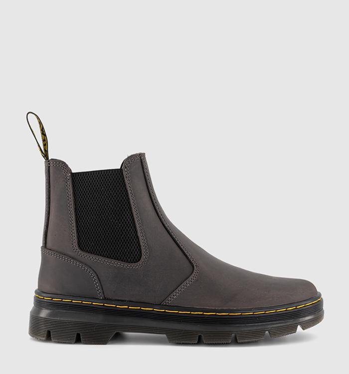 Dr. Martens Embury Boots Gunmetal Saddleback