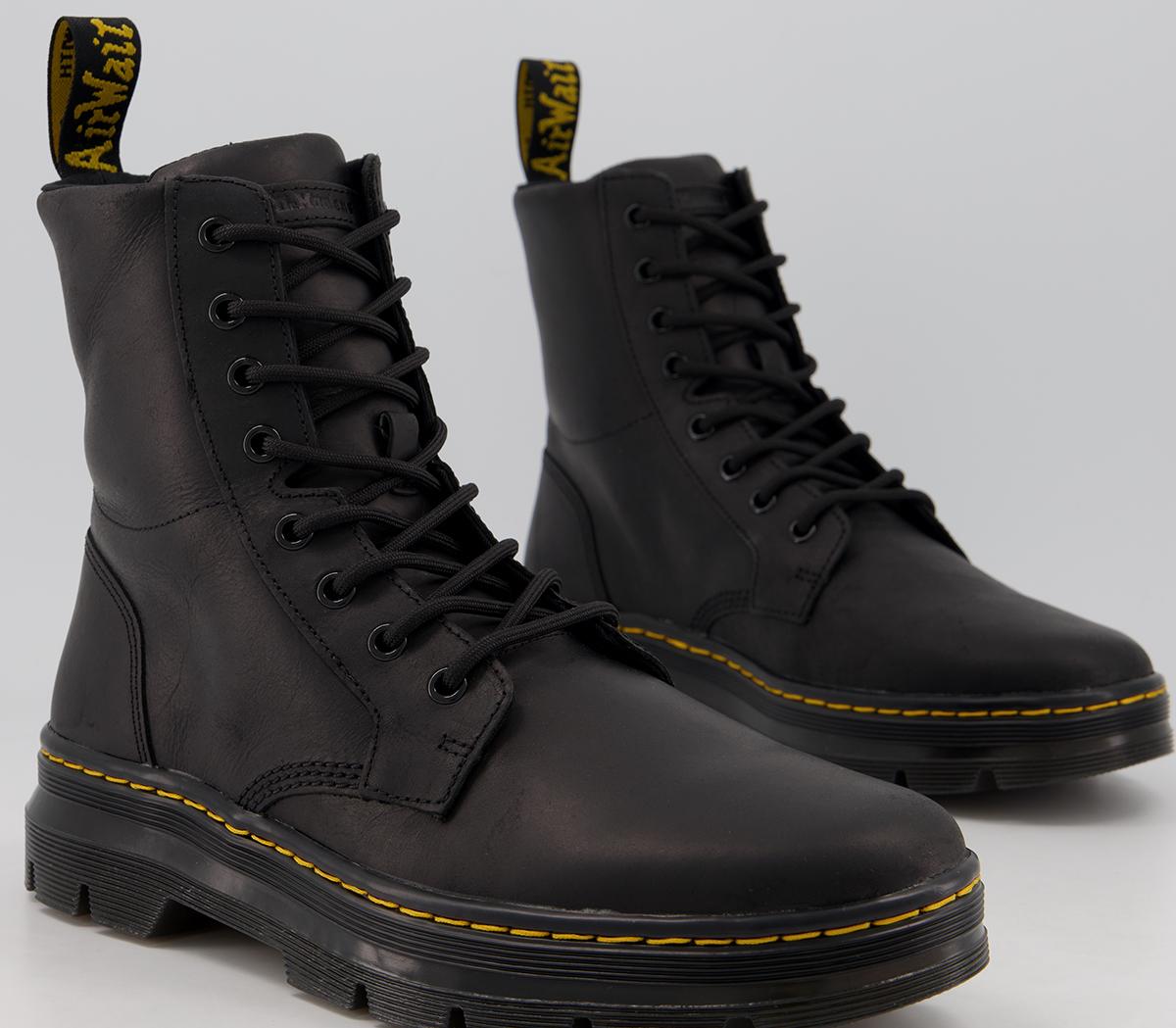 Dr. Martens Combs Boots Dr. Martens Combs Boots Black Leather