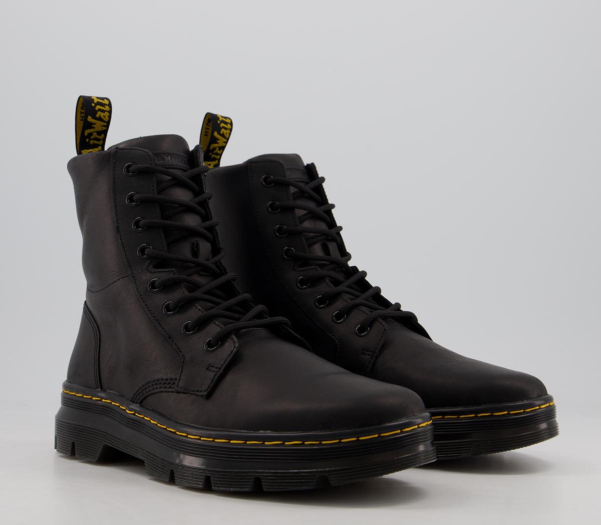 Dr. Martens Combs Boots Dr. Martens Combs Boots Black Leather