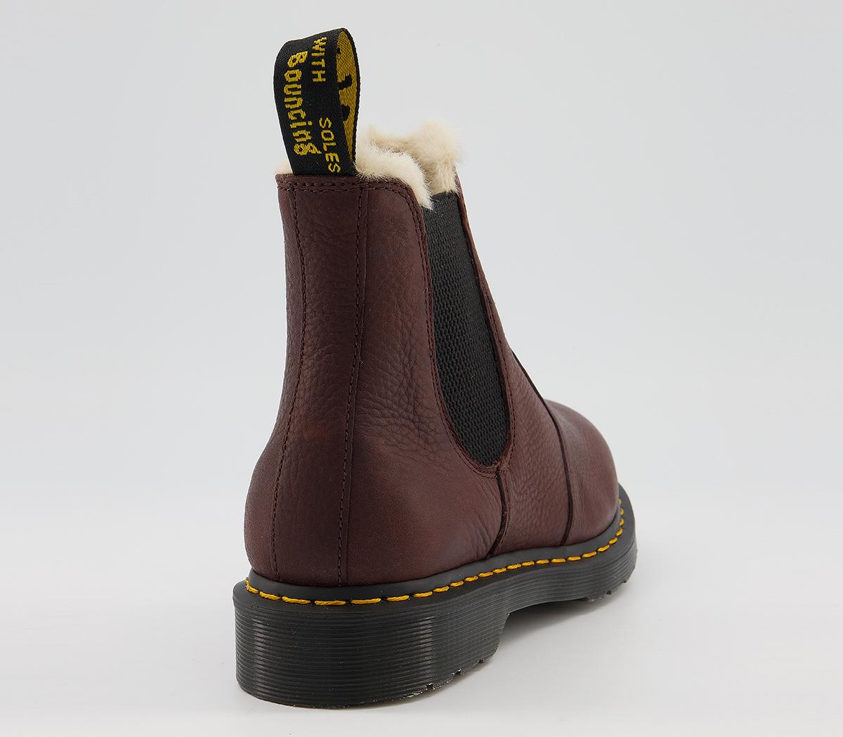 Dr. Martens 2976 Fur Lined Chelsea Boots Cask Ambassador Mens