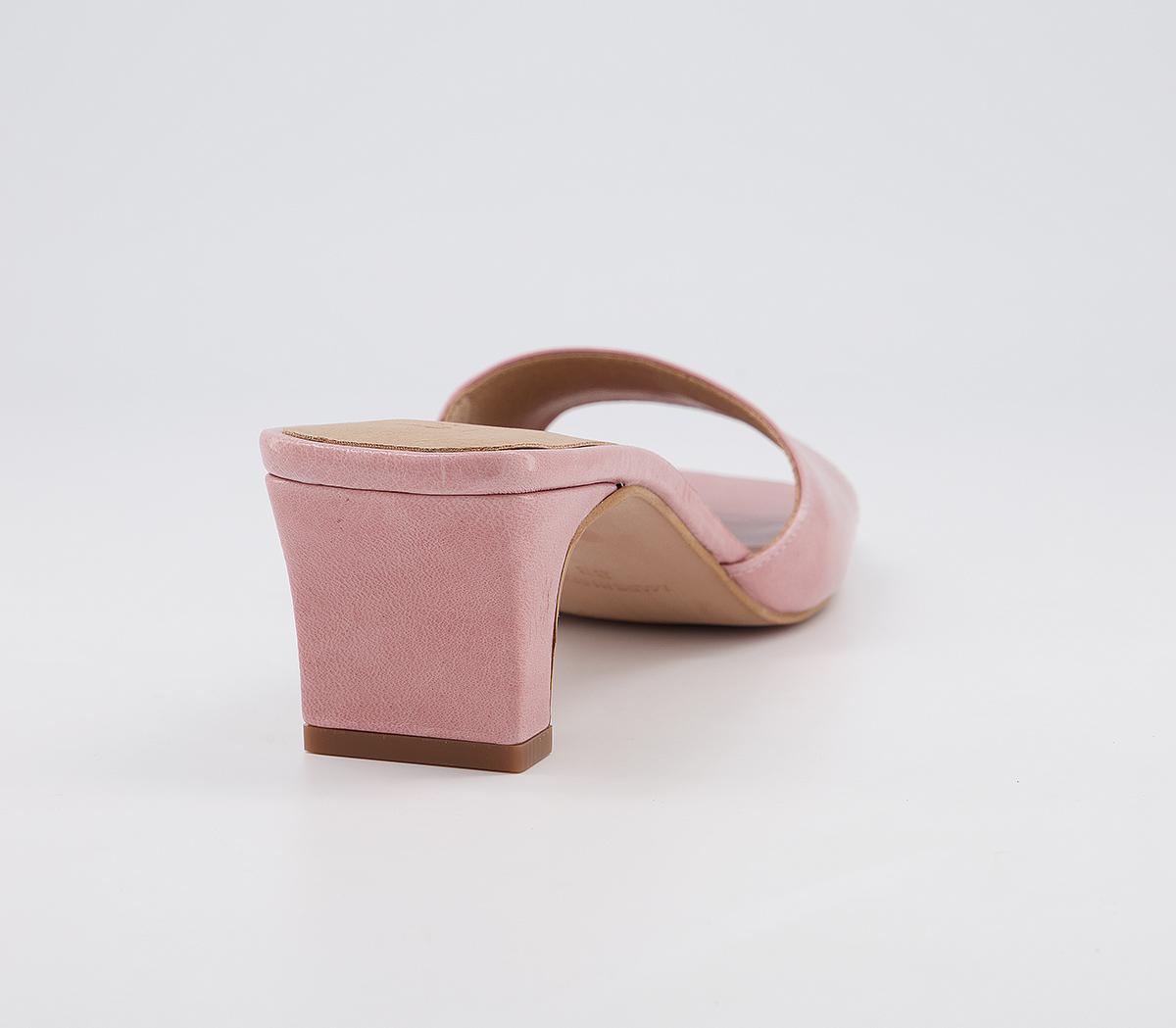 OFFICEMagna- Low Heel MulePink Leather