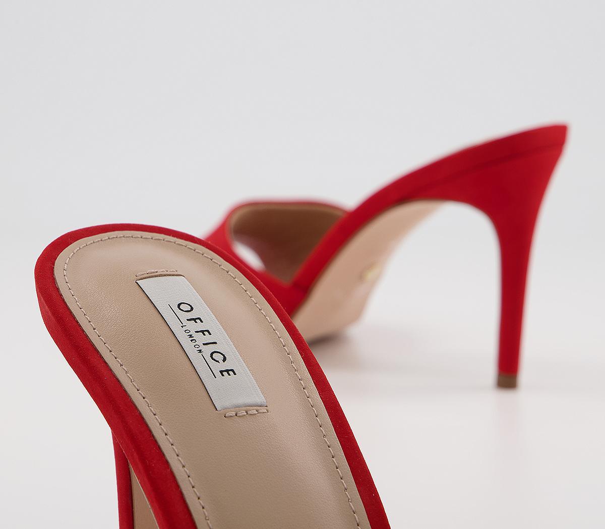 Office Mogul Low Dressy Mules Office Mogul Low Dressy Mules Red Nubuck
