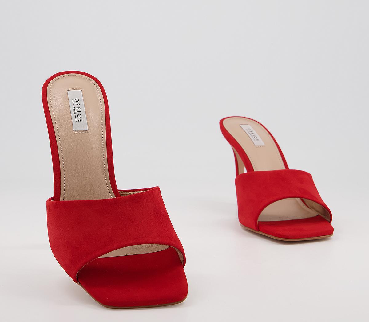 Office Mogul Low Dressy Mules Office Mogul Low Dressy Mules Red Nubuck
