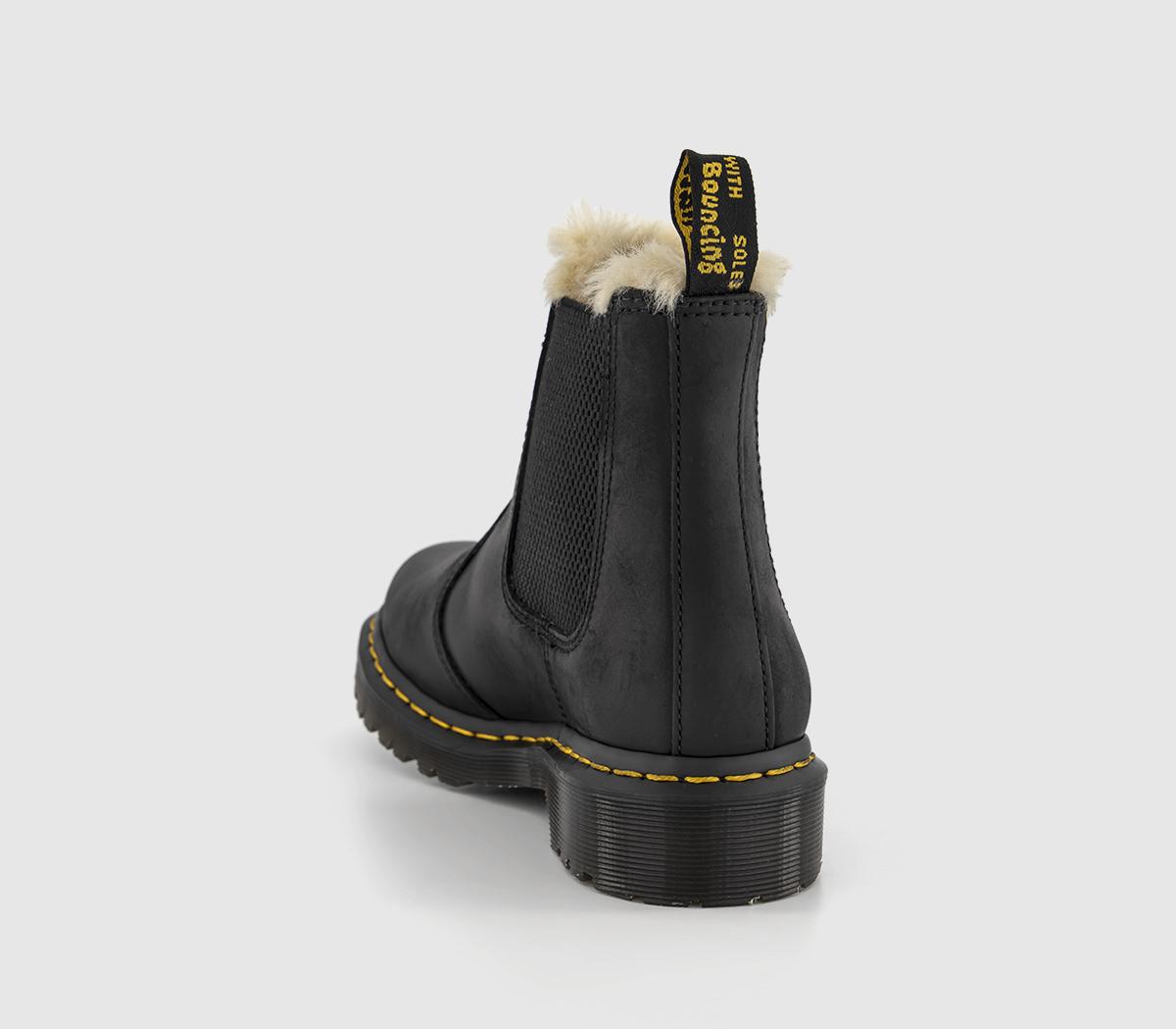Dr. Martens2976 Leonore BootsBlack Burnished Wyoming