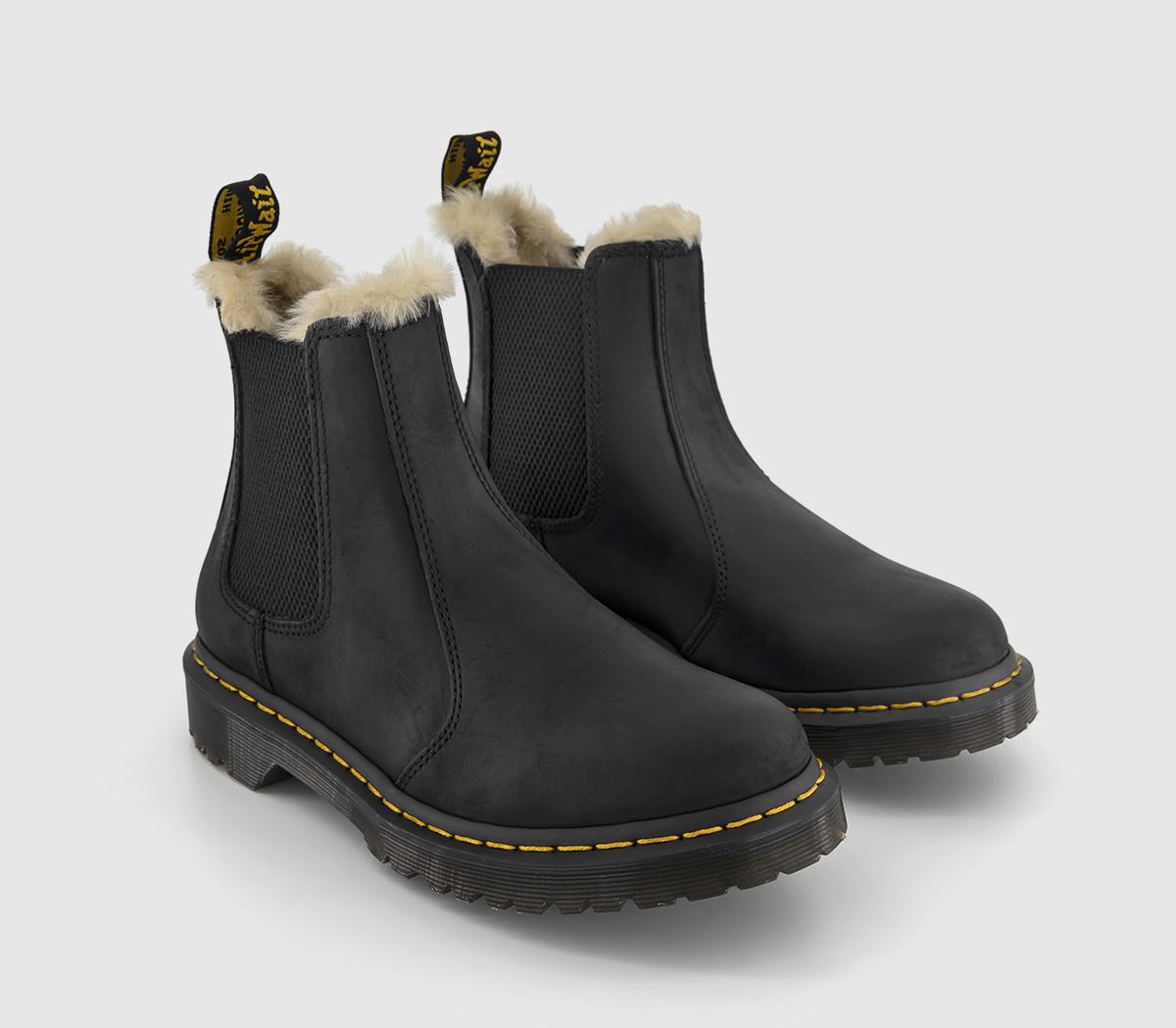 Dr. Martens2976 Leonore BootsBlack Burnished Wyoming
