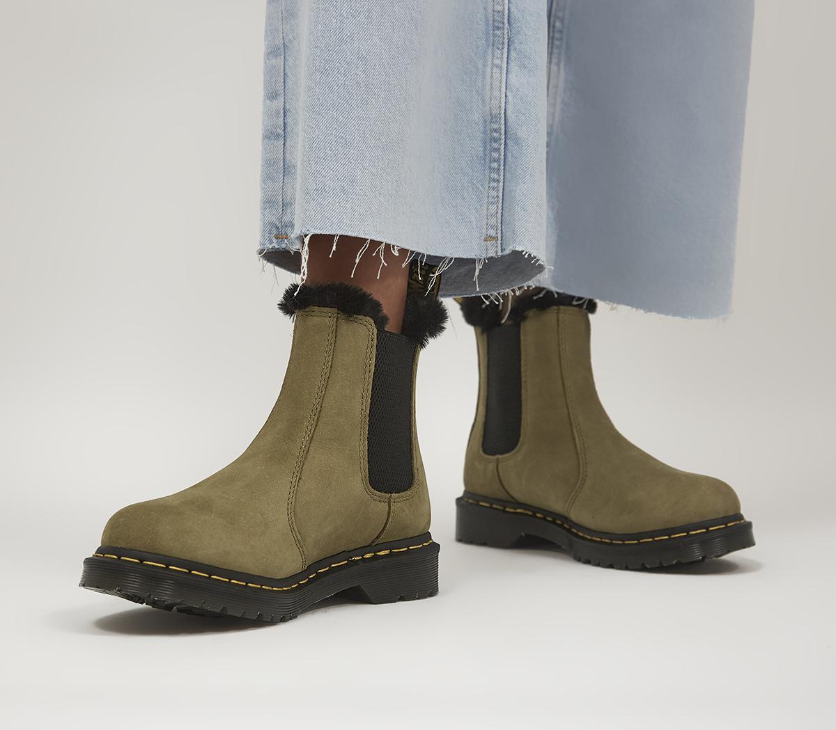 Dr. Martens2976 Leonore BootsOlive Black
