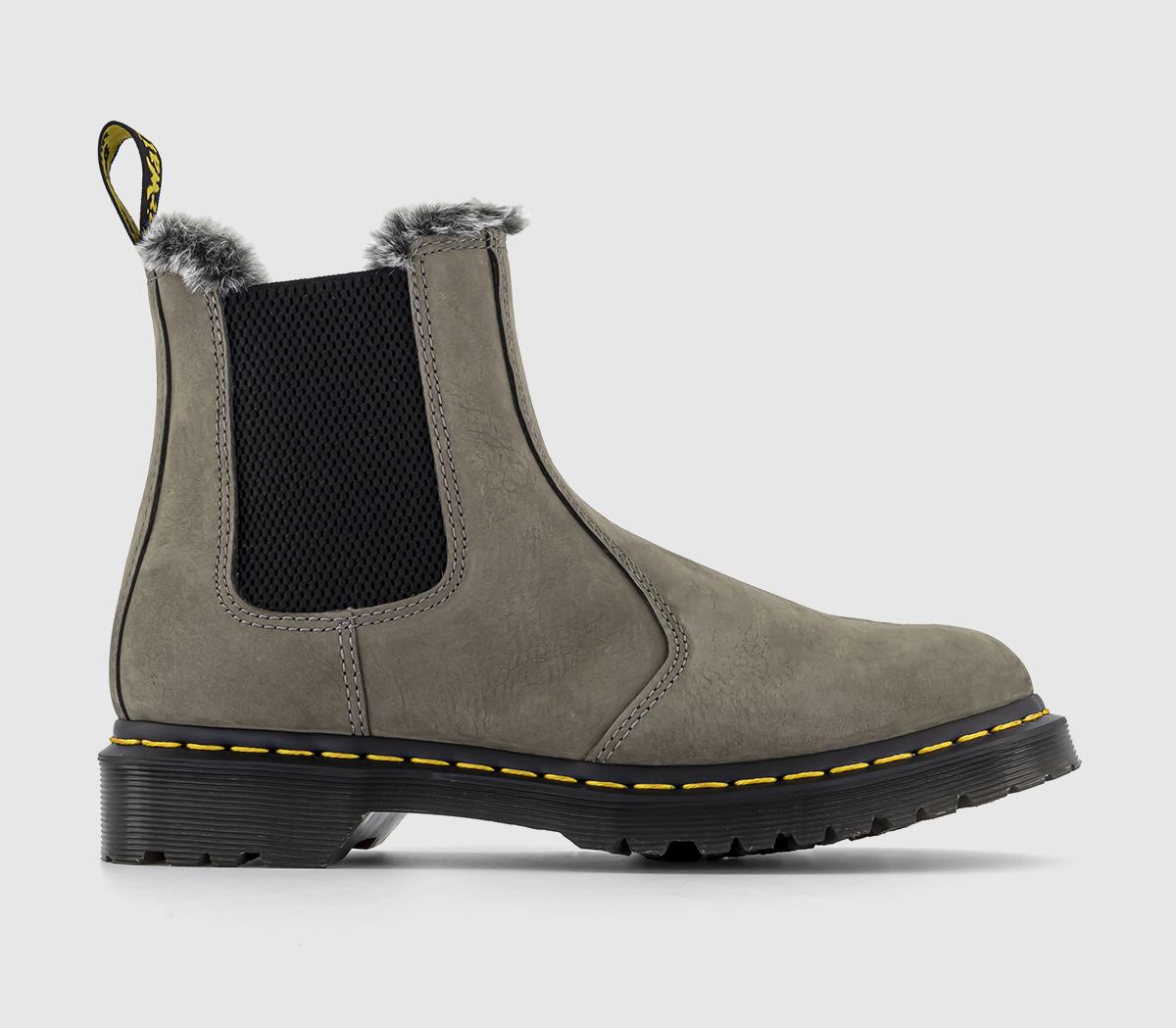 Dr. Martens 2976 Leonore Boots Nickel Grey Women s Ankle Boots